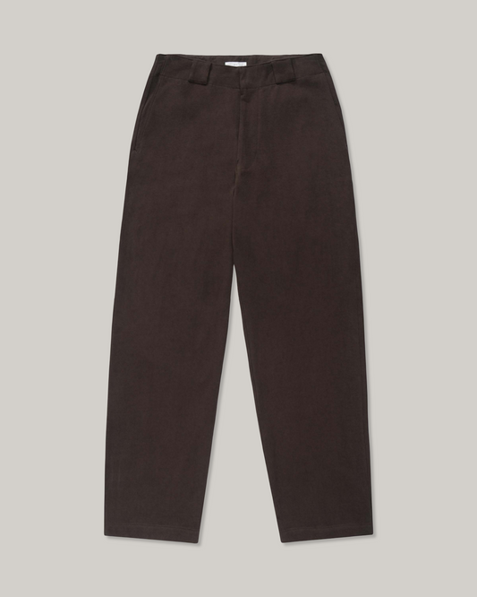 LADY WHITE CO. JERSEY TROUSER - BLACK MUSHROOM