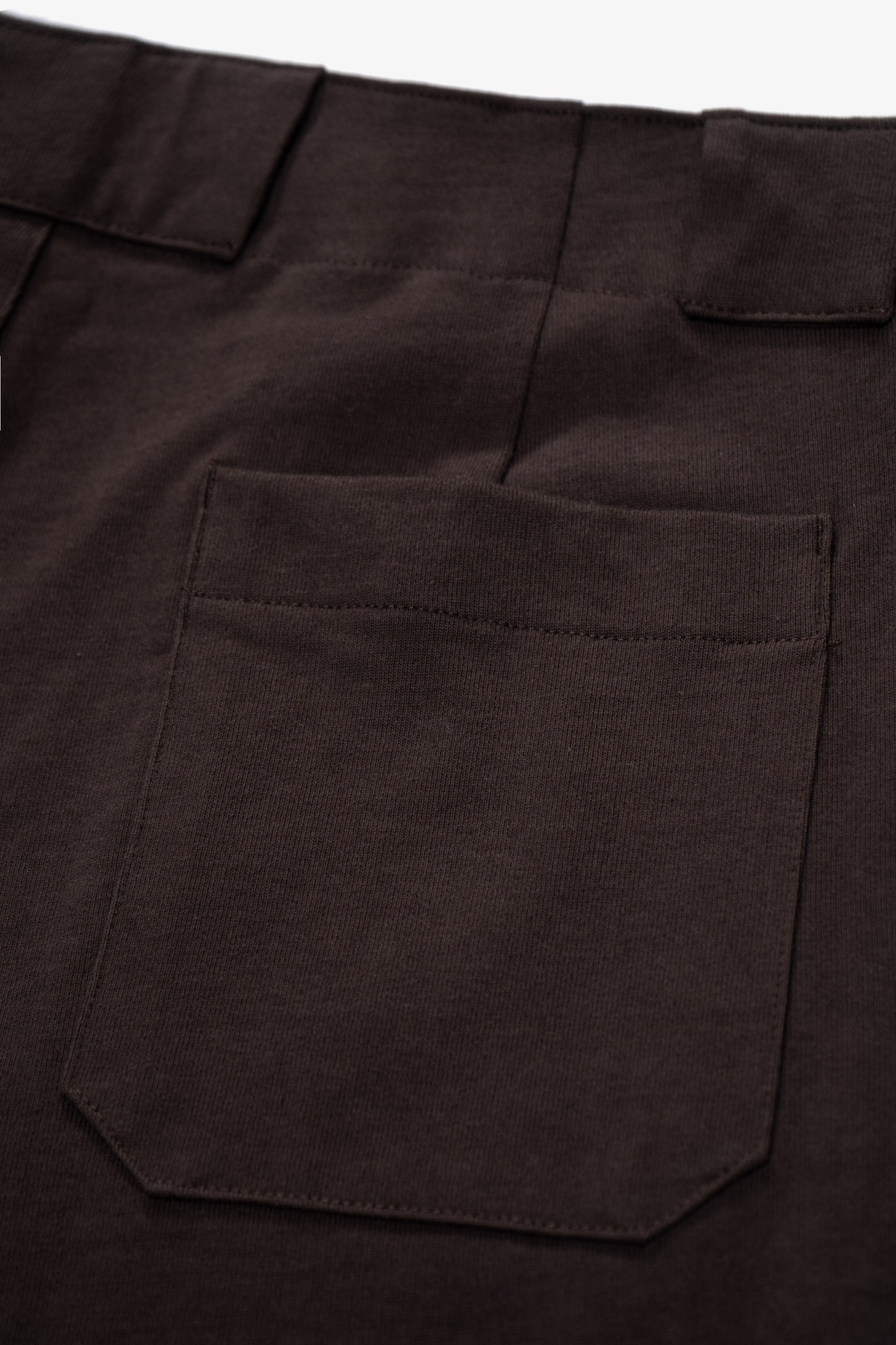 LADY WHITE CO. JERSEY TROUSER - BLACK MUSHROOM