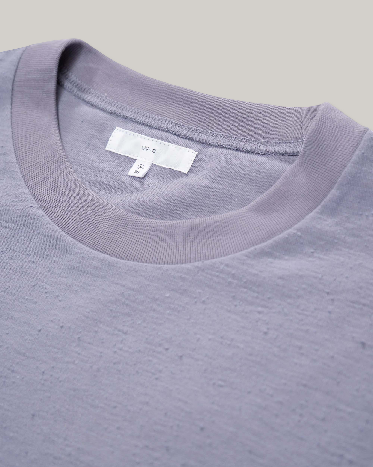 LADY WHITE CO. NEP T-SHIRT - LILAC GREY