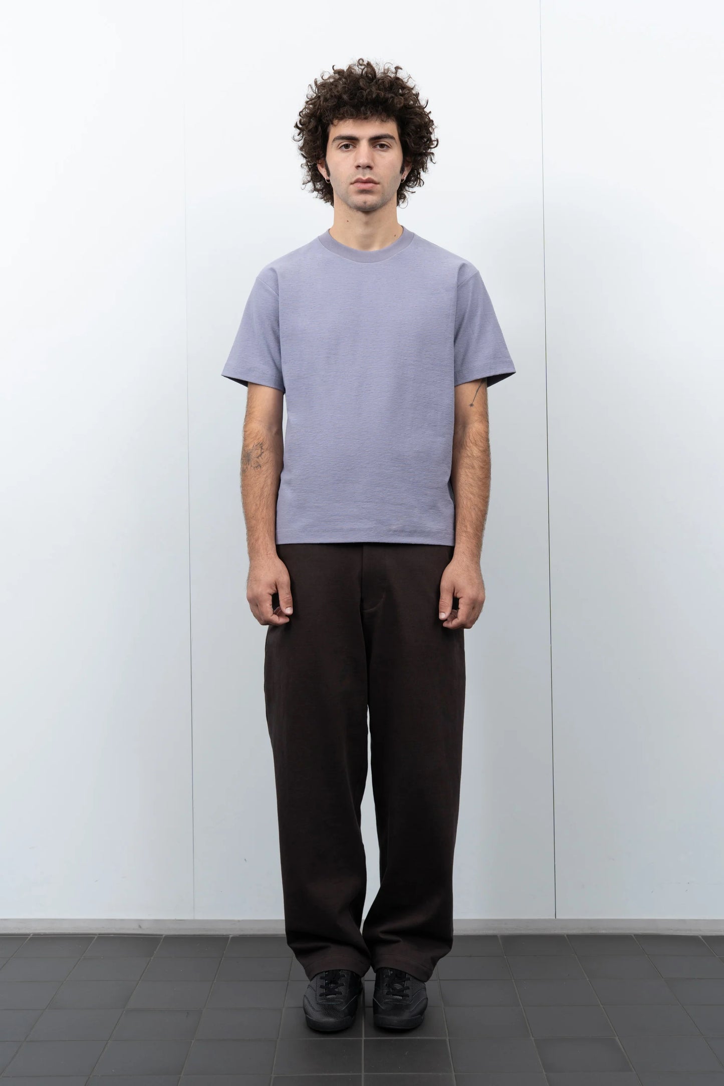LADY WHITE CO. NEP T-SHIRT - LILAC GREY