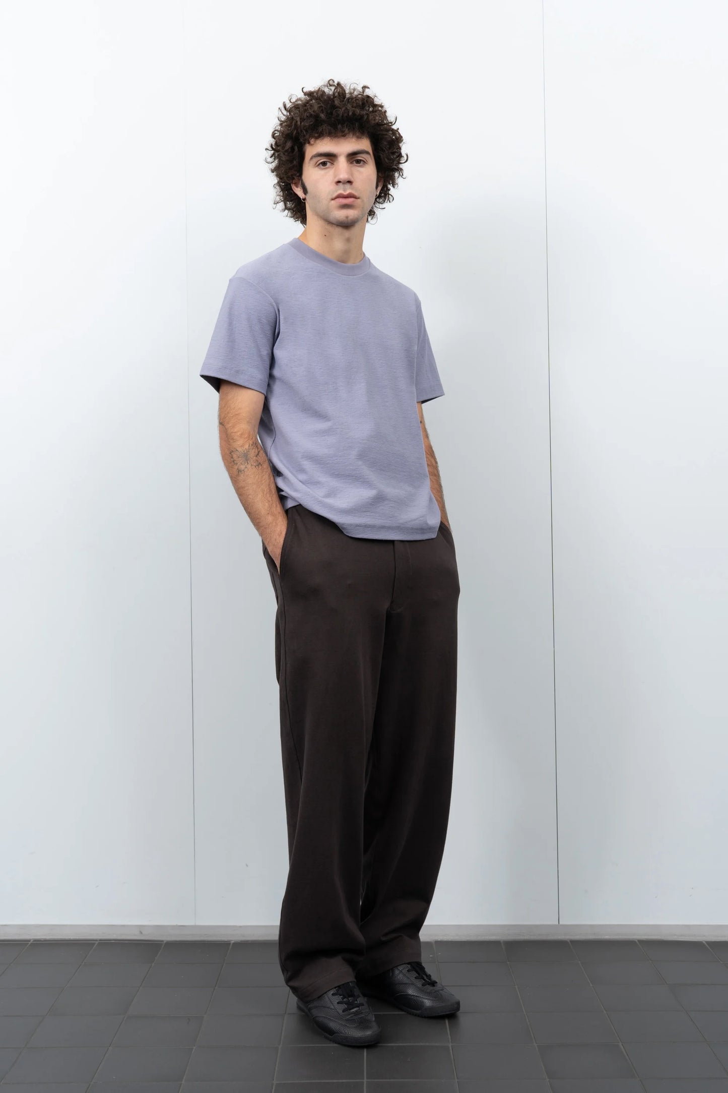 LADY WHITE CO. NEP T-SHIRT - LILAC GREY
