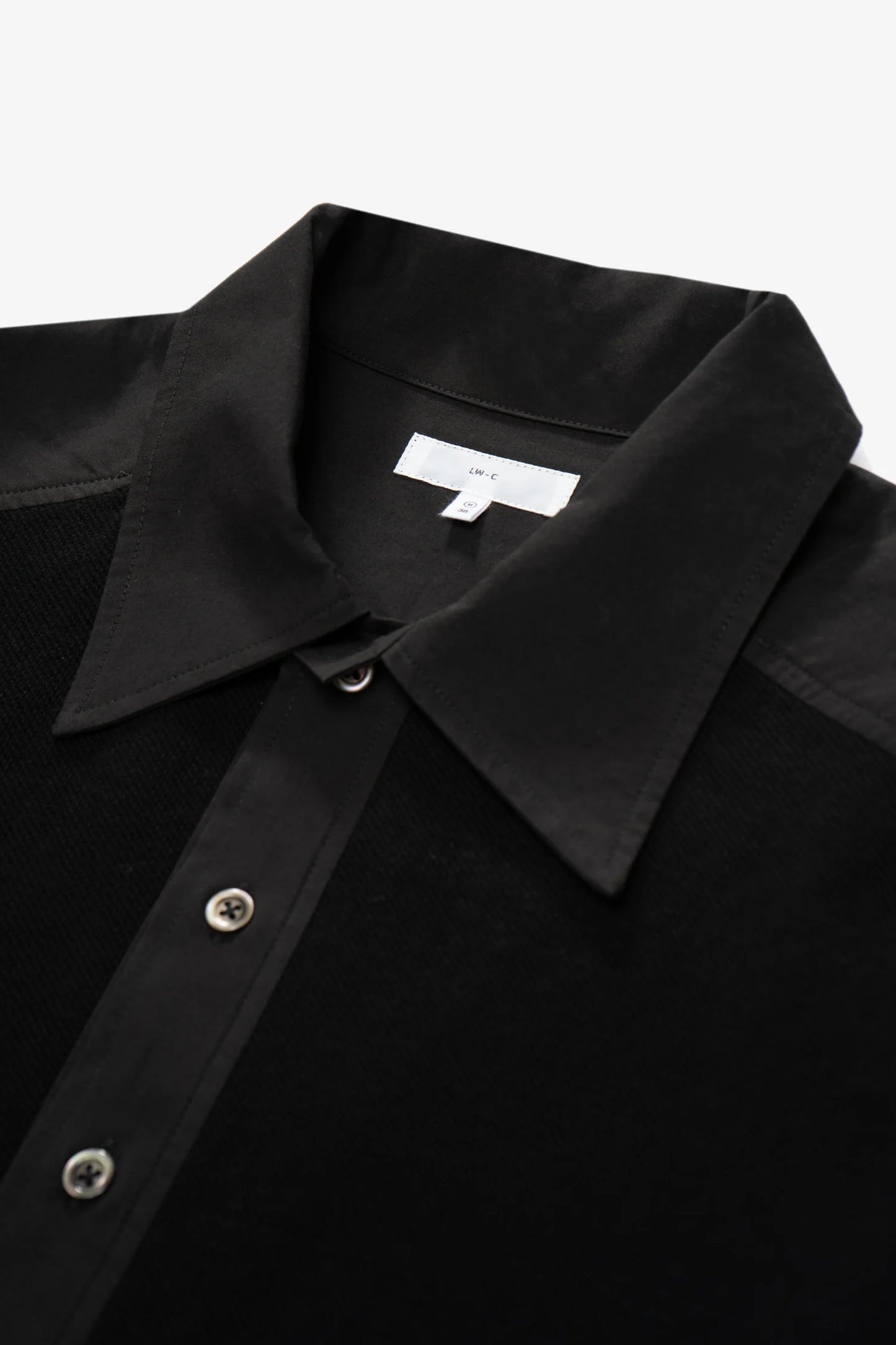 LADY WHITE CO. DOUBLE KNIT POLO - BLACK