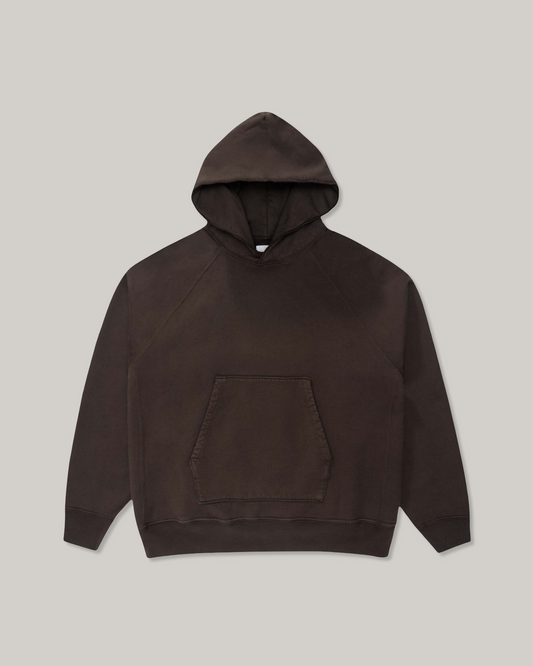 LADY WHITE CO. SUPER WEIGHTED HOODIE - BLACK MUSHROOM