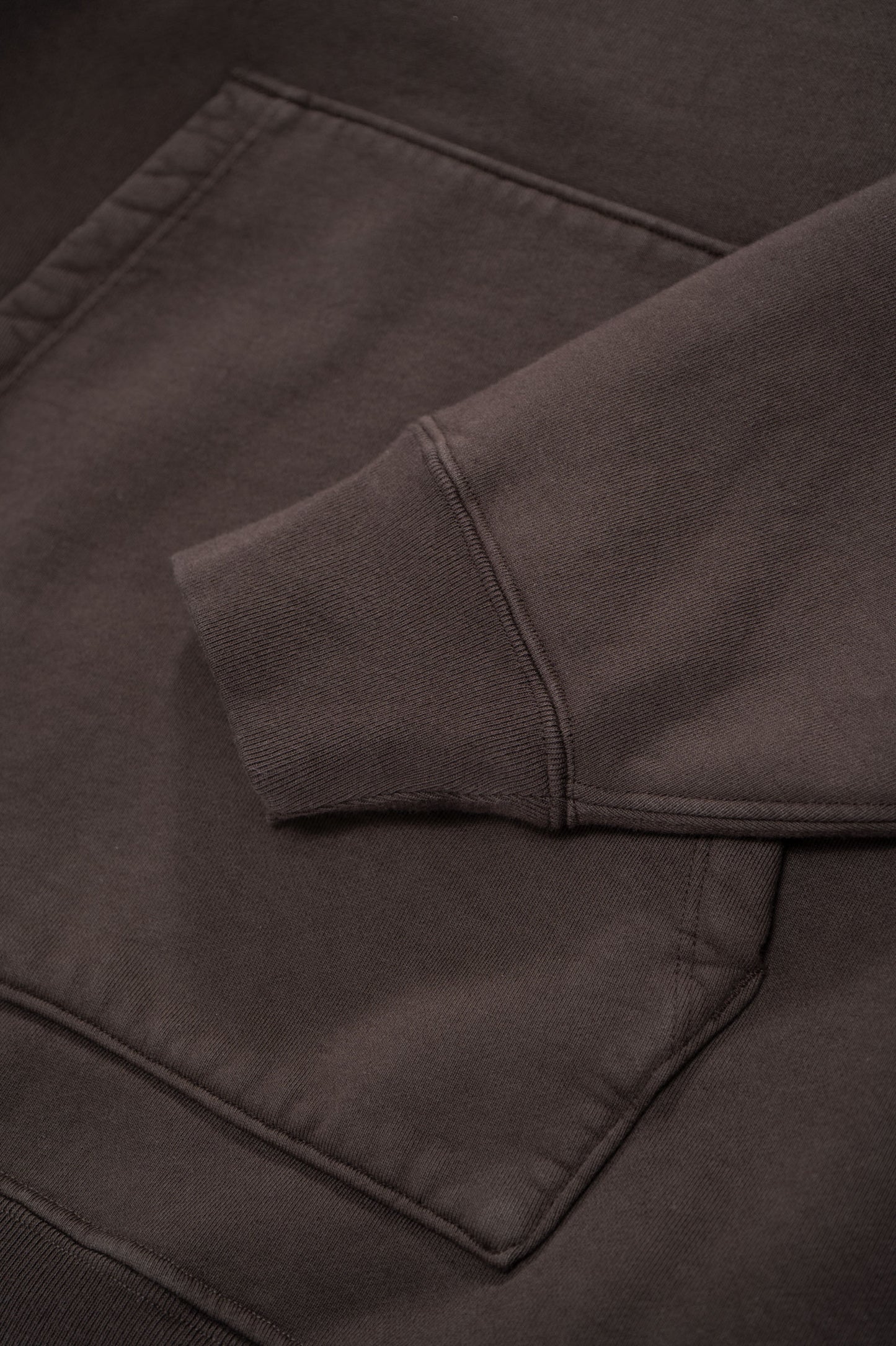 LADY WHITE CO. SUPER WEIGHTED HOODIE - BLACK MUSHROOM