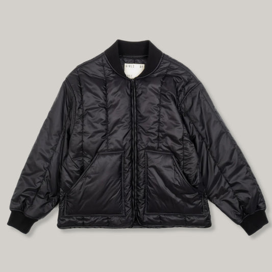 EAT DUST FROSTBOMBER JACKET FURY NYLON - BLACK