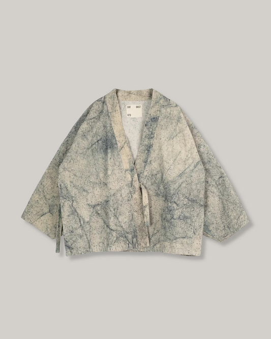 EAT DUST KIMONO - FELINO CORD - BEIGE/ INK