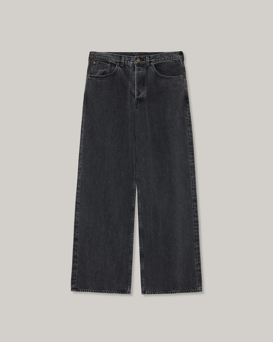 MARKA WIDE LEG JEANS - FADED BLACK