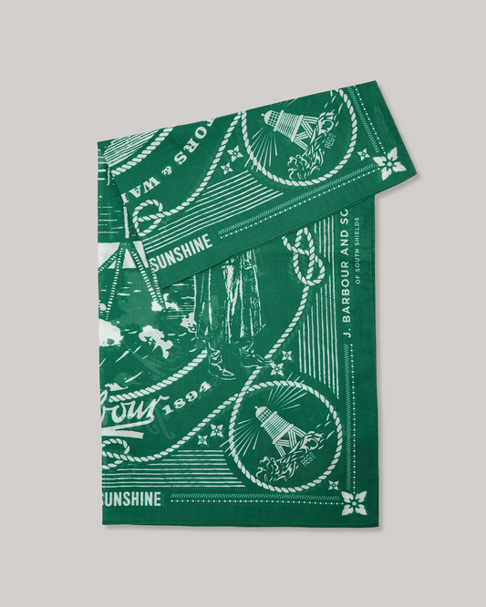 BARBOUR x KAPTAIN SUNSHINE BANDANA - GREEN