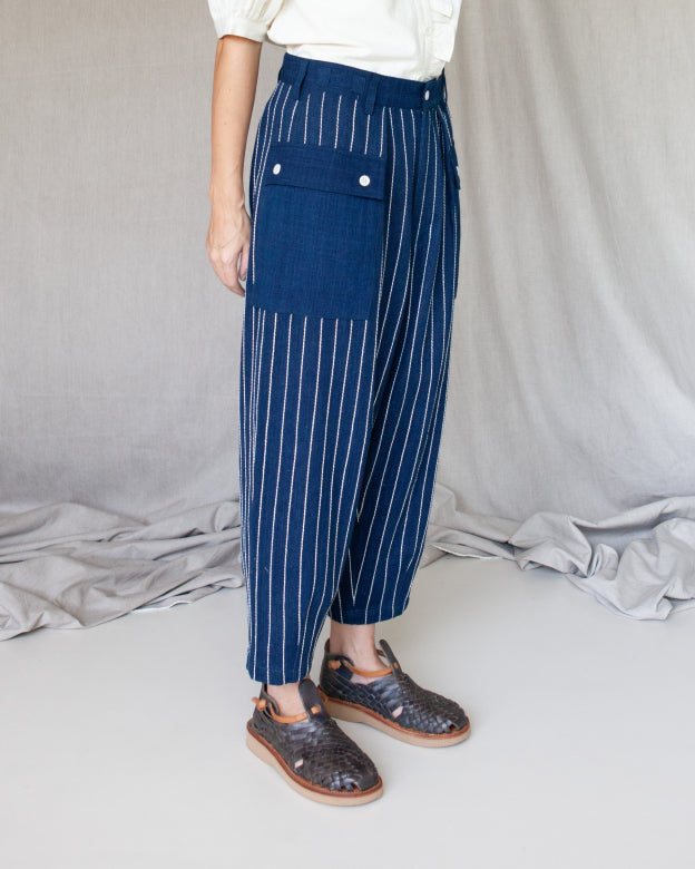 KARDO x W'MENSWEAR MAGGIE PANTS - INDIGO DENIM