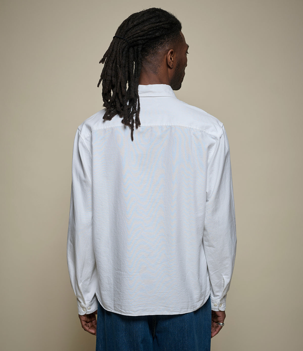 MERZ B. SCHWANEN SHIRT11OX MODERN CUT OXFORD SHIRT - WHITE