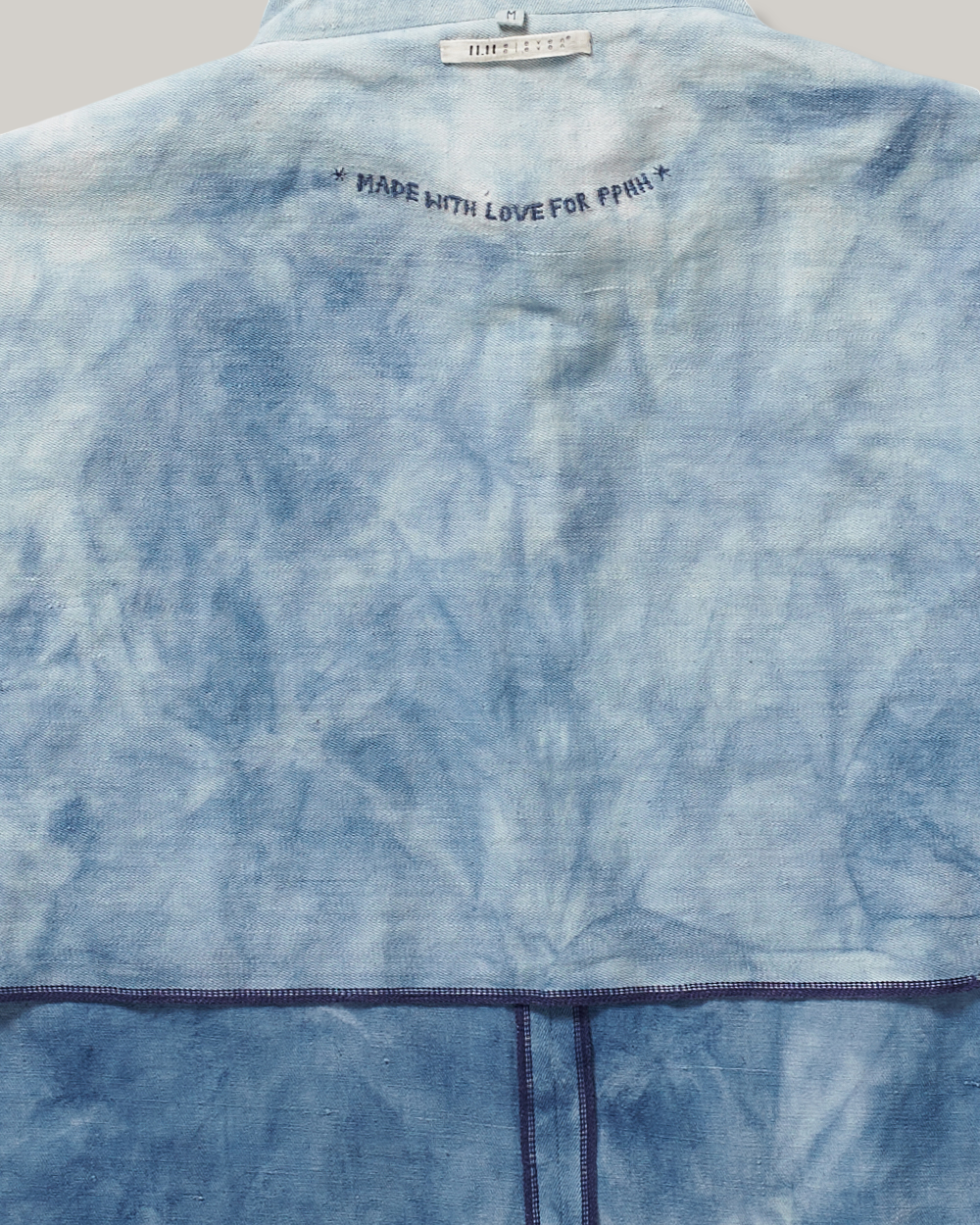 11.11 UNISEX GLEAM COTTON TRUCKER JACKET -  LIGHT INDIGO