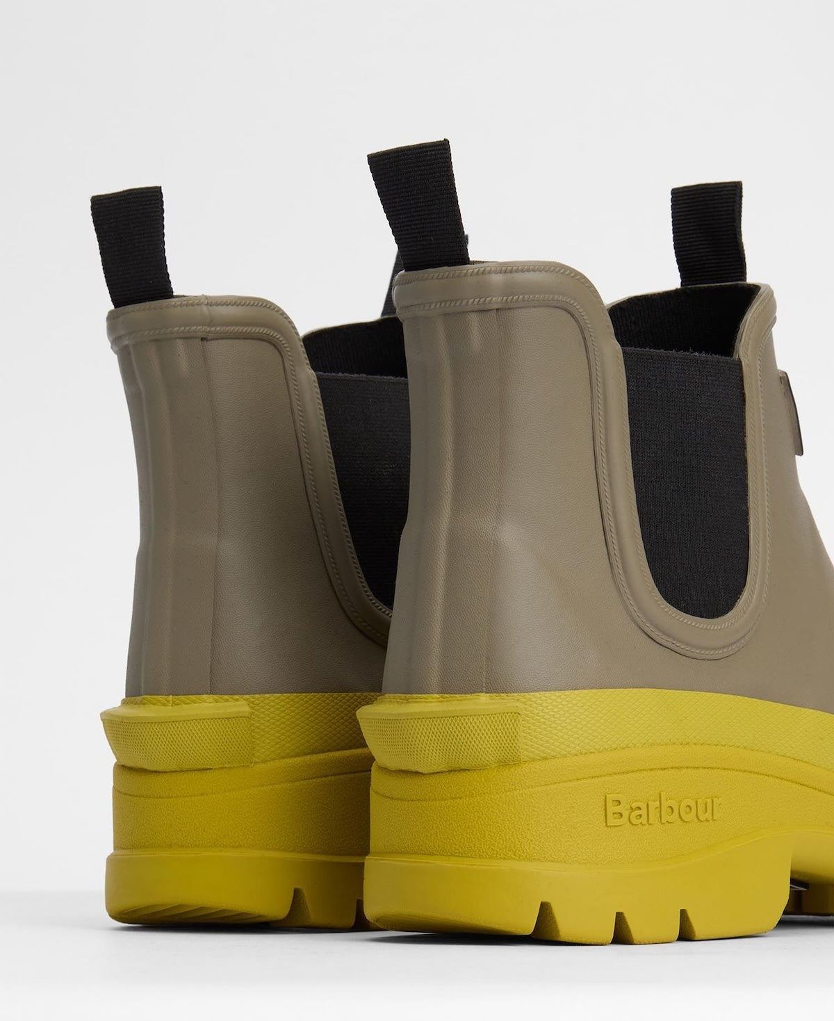 BARBOUR NIMBUS WELLINGTON BOOTS - DUSKY GREEN/ LIMEADE