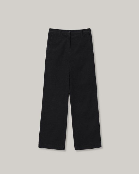 NOTHING WRITTEN BRODY CORDUROY PANTS - BLACK