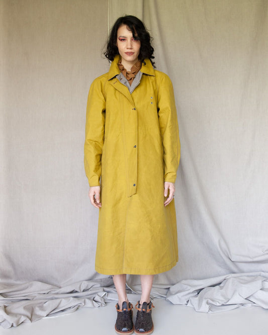 W'MENSWEAR REVERSIBLE CYCLING TRENCH - OLIVINE