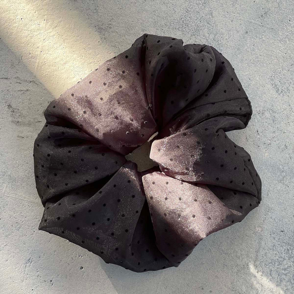 A BRONZE AGE - ORGANZA SCRUNCHIE - MAYA POLKA DOT