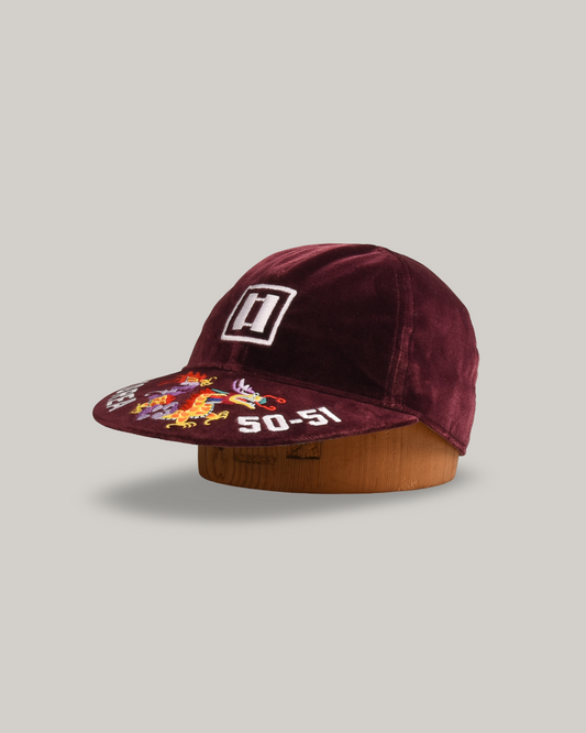 PAPA NUI KOREA '51 CAP - BURGUNDY VELVET