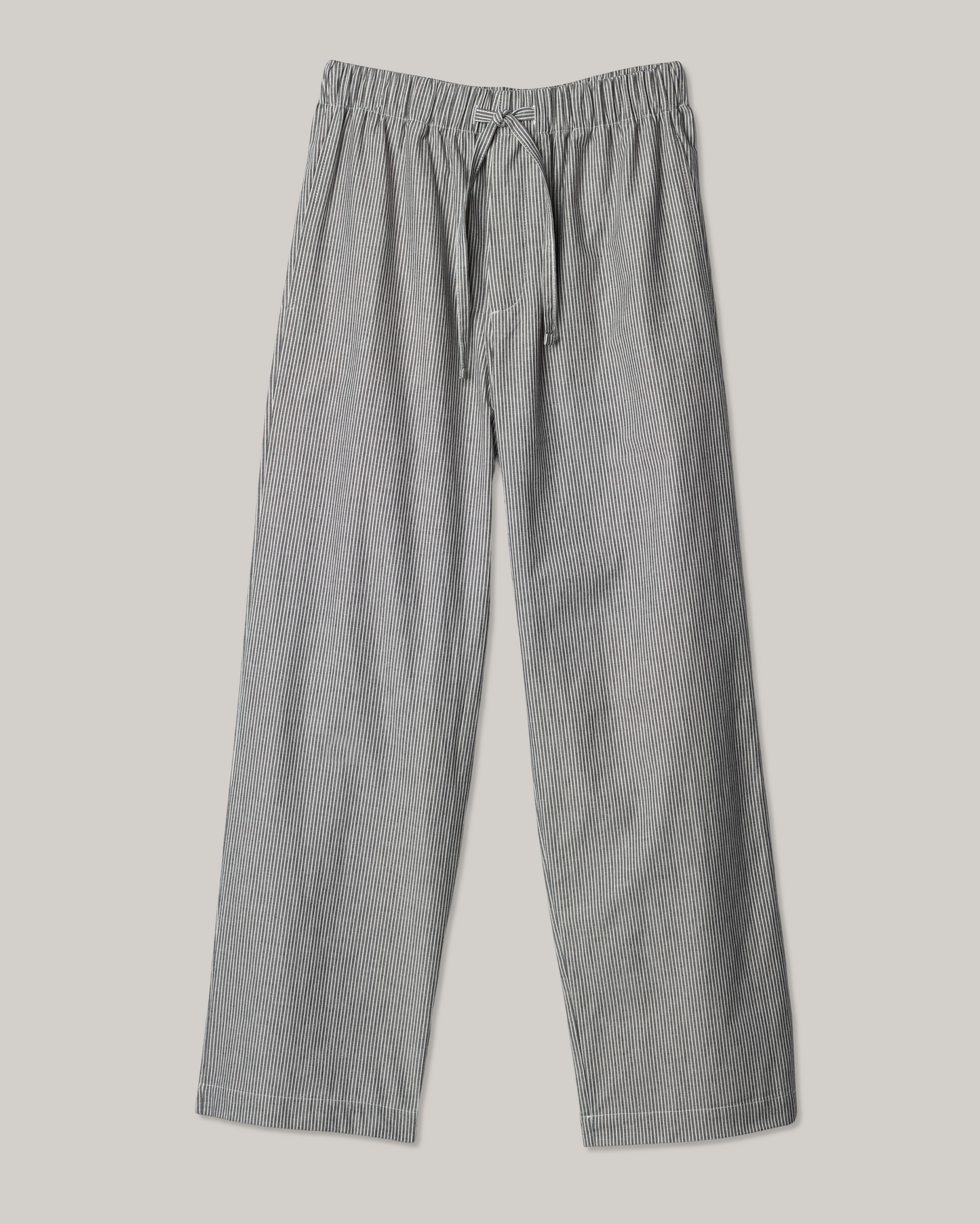 MERZ B. SCHWANEN COTTON PYJAMA PANTS - DEEP BLACK/ NATURE