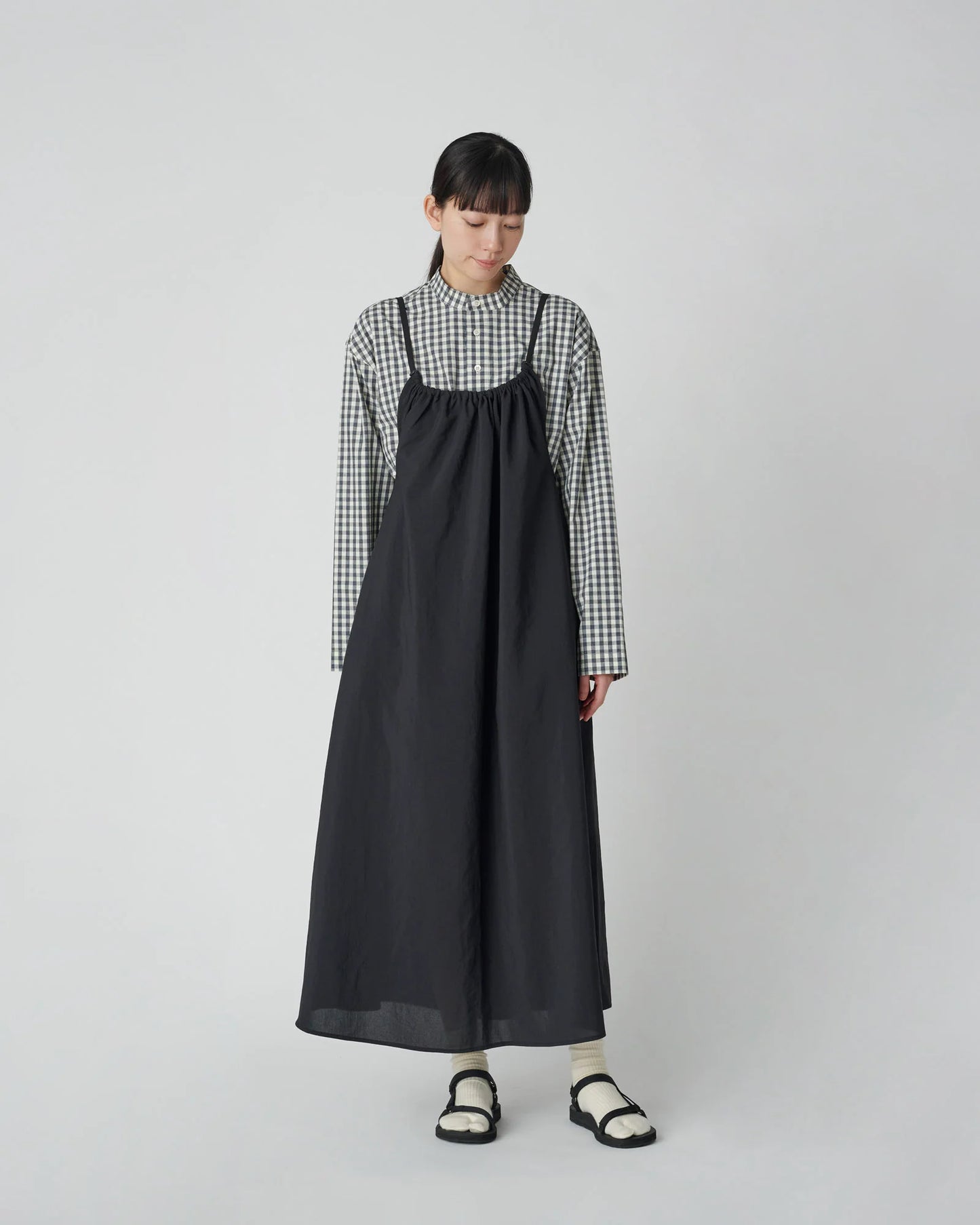 SNOW PEAK PE LIGHT POPLIN DRESS - NAVY