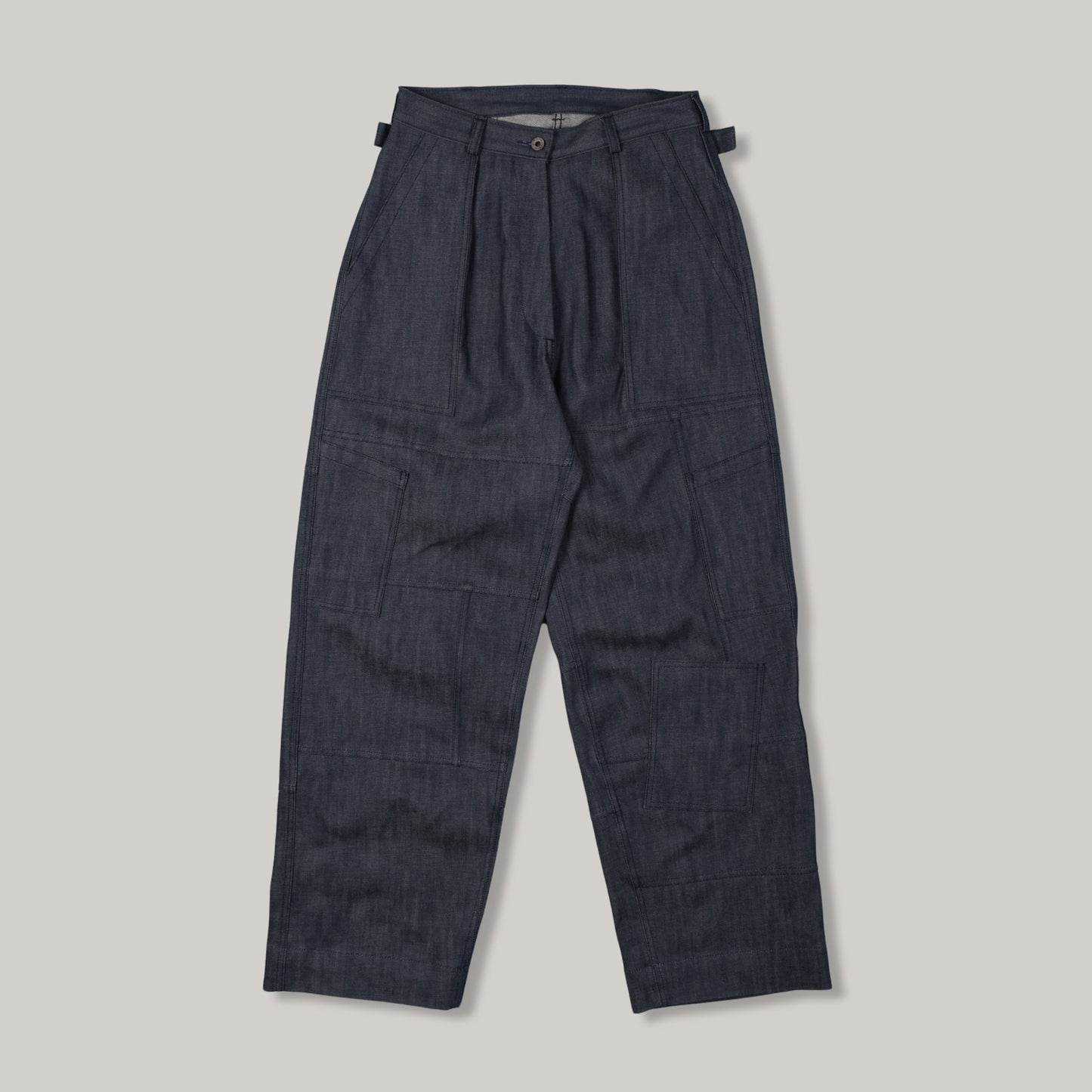 PPHH x W'MENSWEAR UNISEX FREEDOM FLIGHT TROUSER - BLUE DENIM