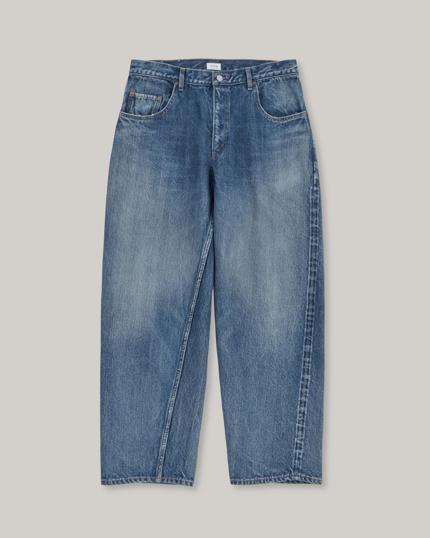 CIOTA BAGGY 5 POCKET PANTS - MEDIUM BLUE