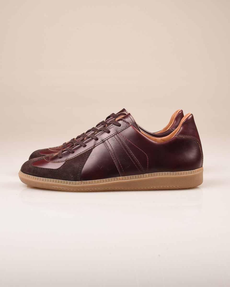REPRODUCTION OF FOUND - GERMAN MILITARY TRAINER - BURGUNDY