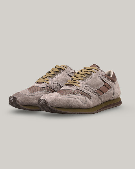 REPRODUCTION OF FOUND - BRITISH ARMY TRAINERS - GREY/ OLIVE