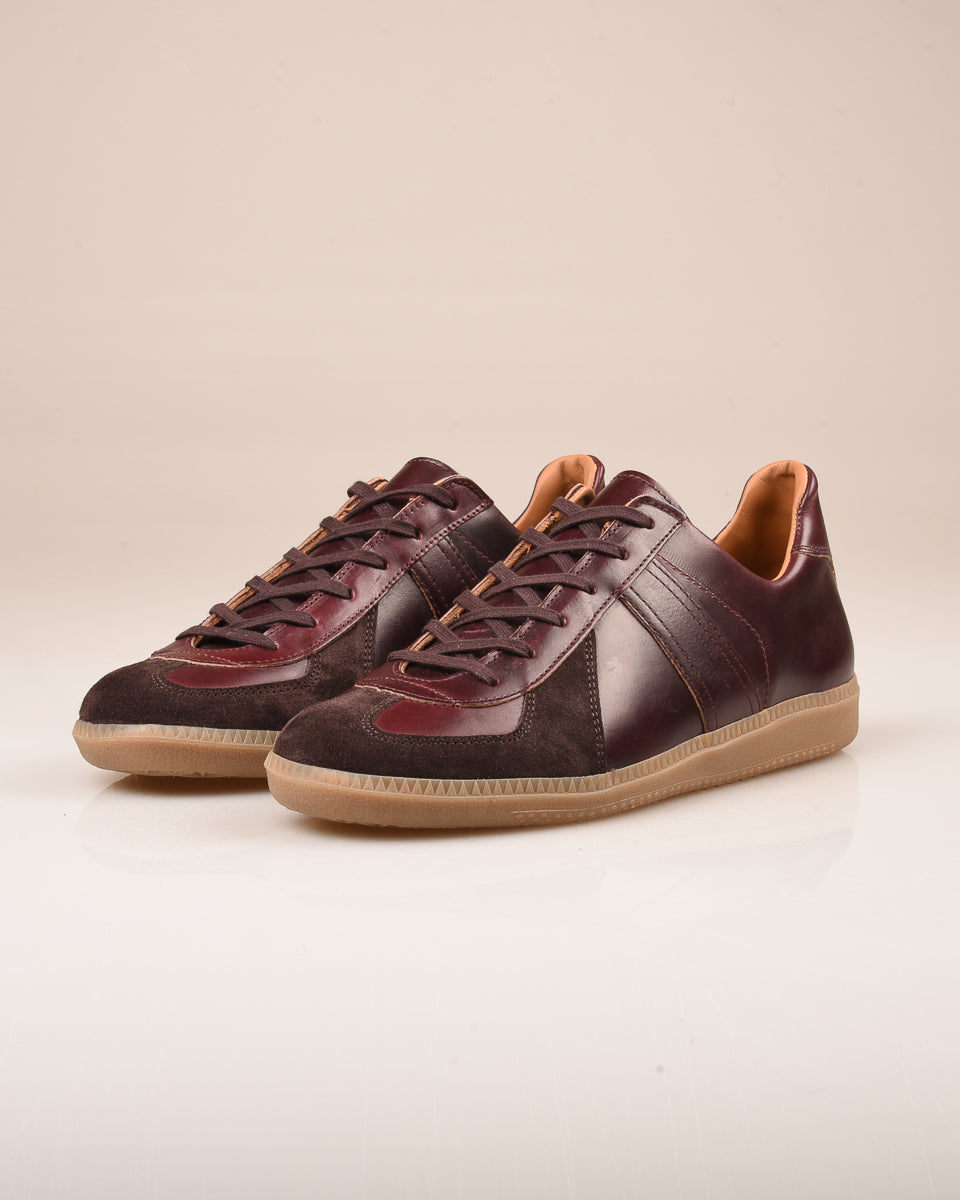 REPRODUCTION OF FOUND - GERMAN MILITARY TRAINER - BURGUNDY