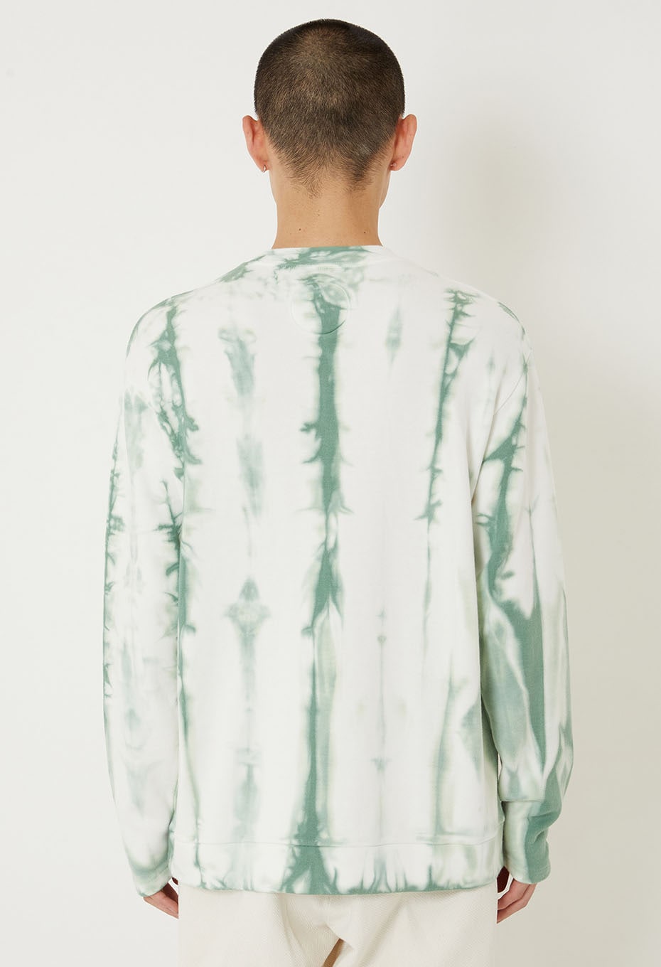BLUE BLUE JAPAN SHIBORI PULLOVER - LIGHT GREEN
