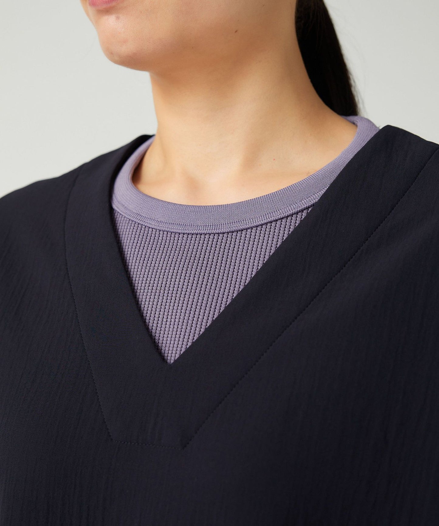 SNOW PEAK EASY CLOTH DRESS - DARK NAVY