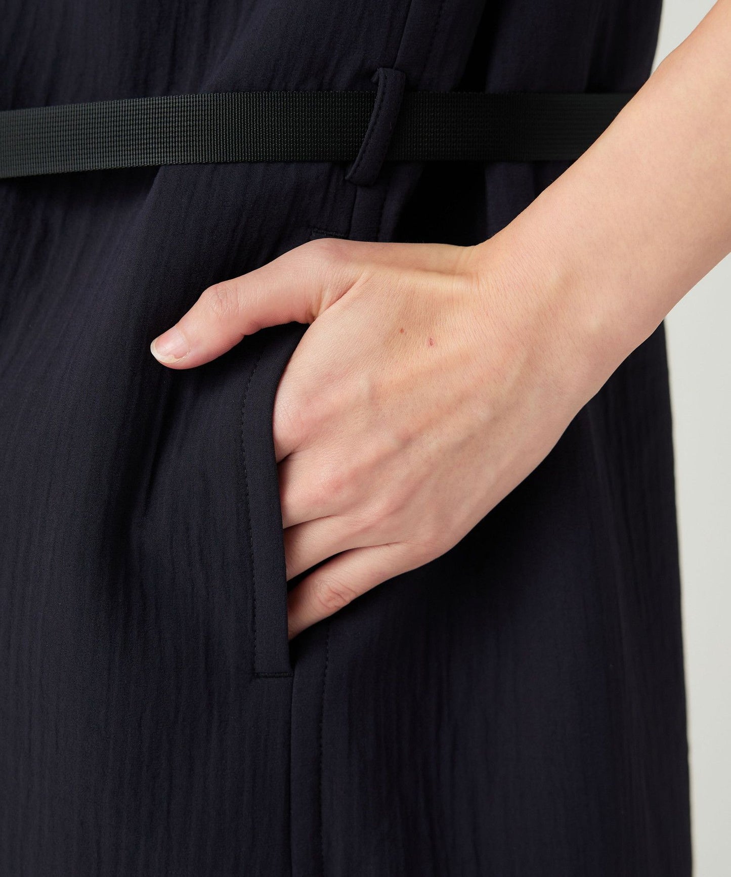 SNOW PEAK EASY CLOTH DRESS - DARK NAVY