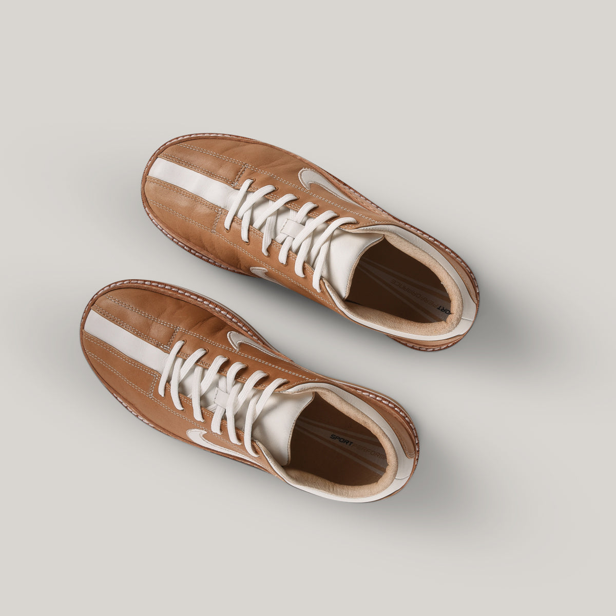 reCONSTRUCTED by SAMUEL FALZONE - NIKE GOLF SP-3 - CAMEL/ WHITE