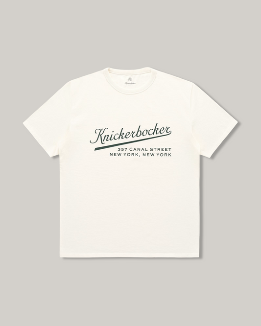 KNICKERBOCKER STADIUM HEAVYWEIGHT T-SHIRT - MILK