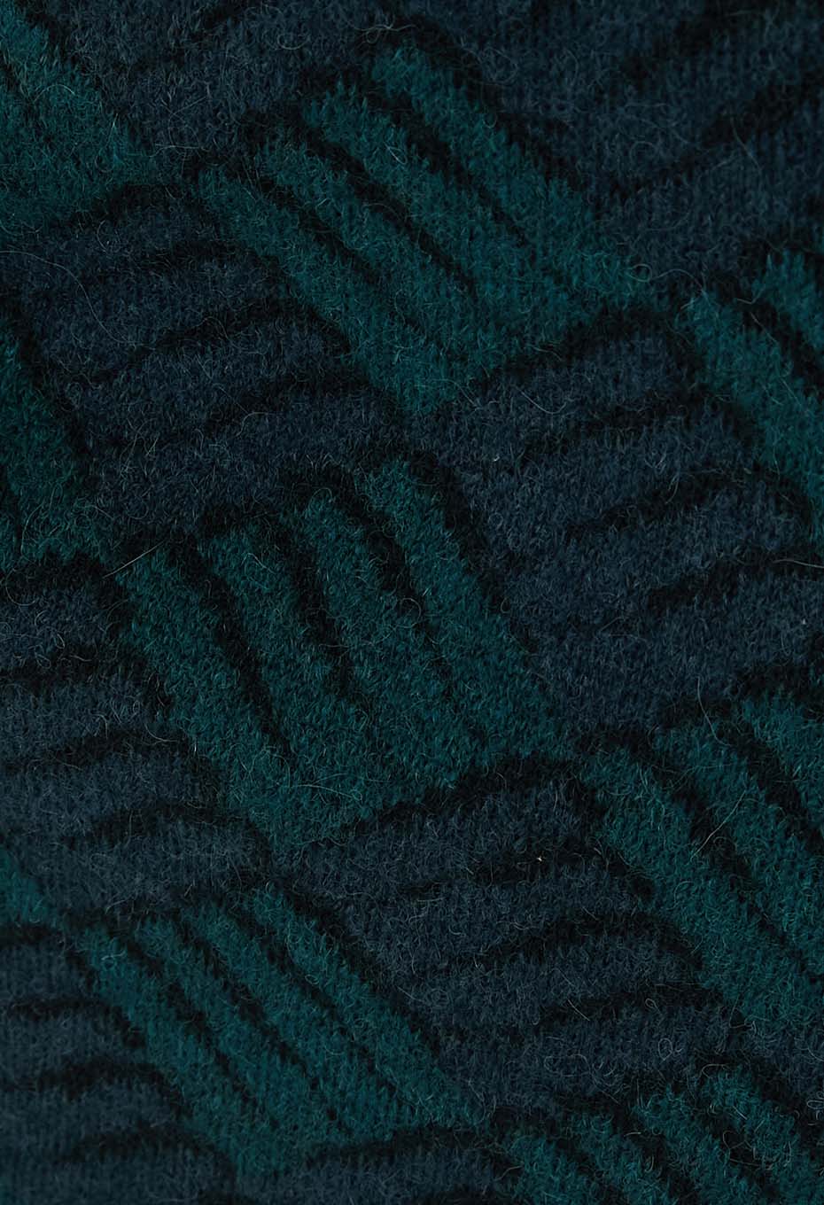 BLUE BLUE JAPAN WOMEN'S WIND AND WAVE PATTERN DRESS - TEAL