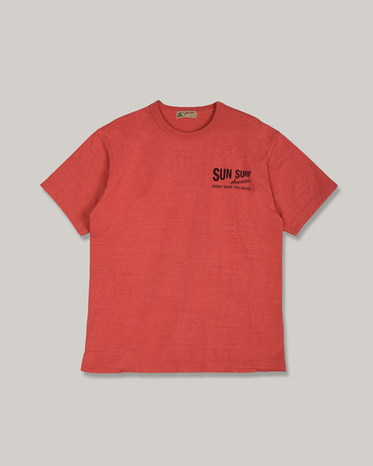 SUN SURF MCULLY CHOP SUI T-SHIRT - RED