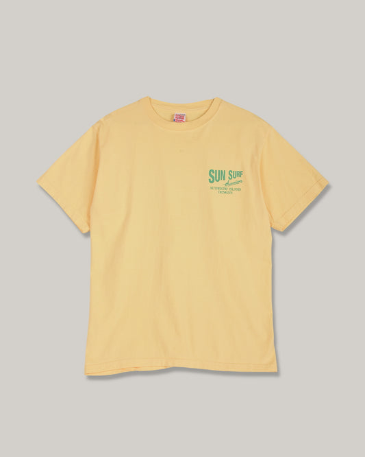 SUN SURF SURF RIDER'S SPORTSWEAR T-SHIRT - YELLOW
