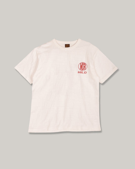 HILO RAILROAD LOGO TEE - OFF WHITE