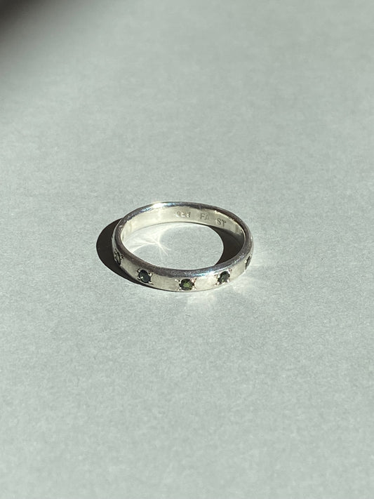 FAUST WORKSHOP TOURMALINE BAND - SILVER