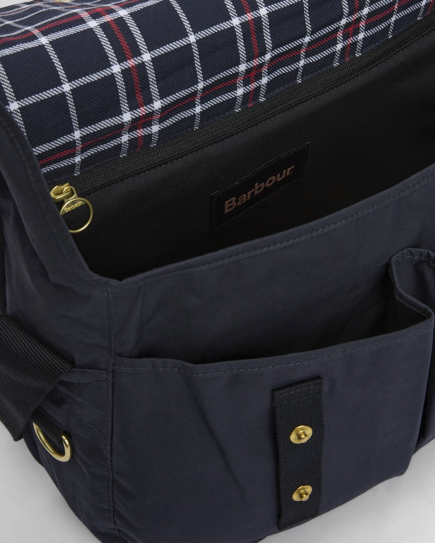 BARBOUR TRANSPORT RIEVER CROSSBODY BAG - NAVY