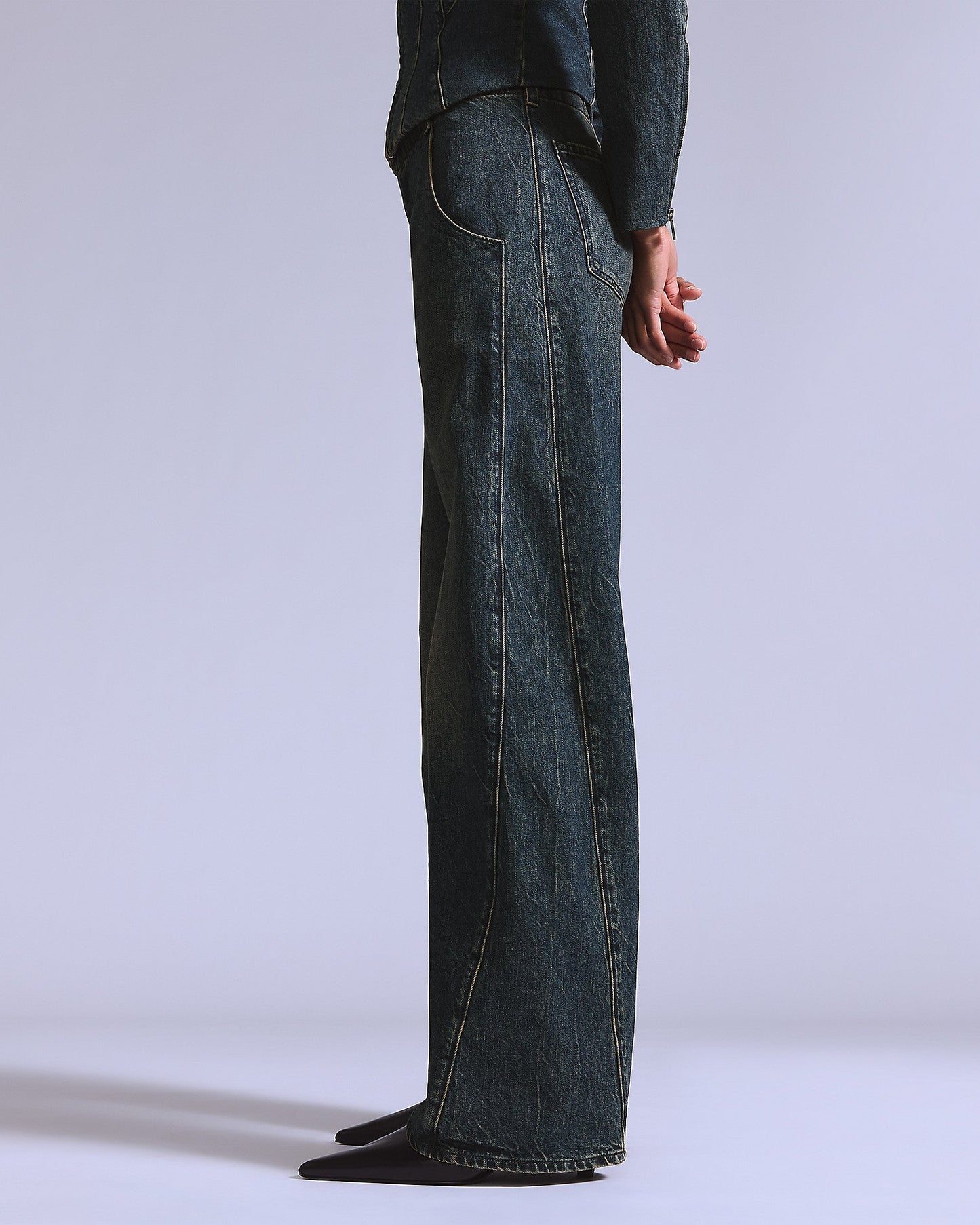 LEVIS' BLUE TAB MOTO JEAN - BLACK PEARL