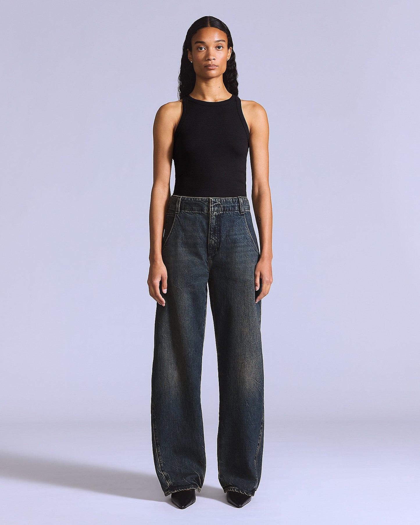 LEVIS' BLUE TAB MOTO JEAN - BLACK PEARL