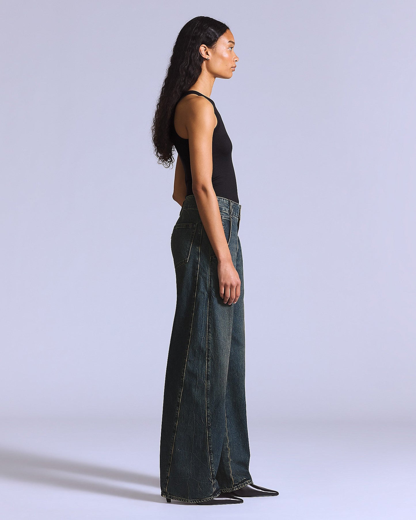 LEVIS' BLUE TAB MOTO JEAN - BLACK PEARL