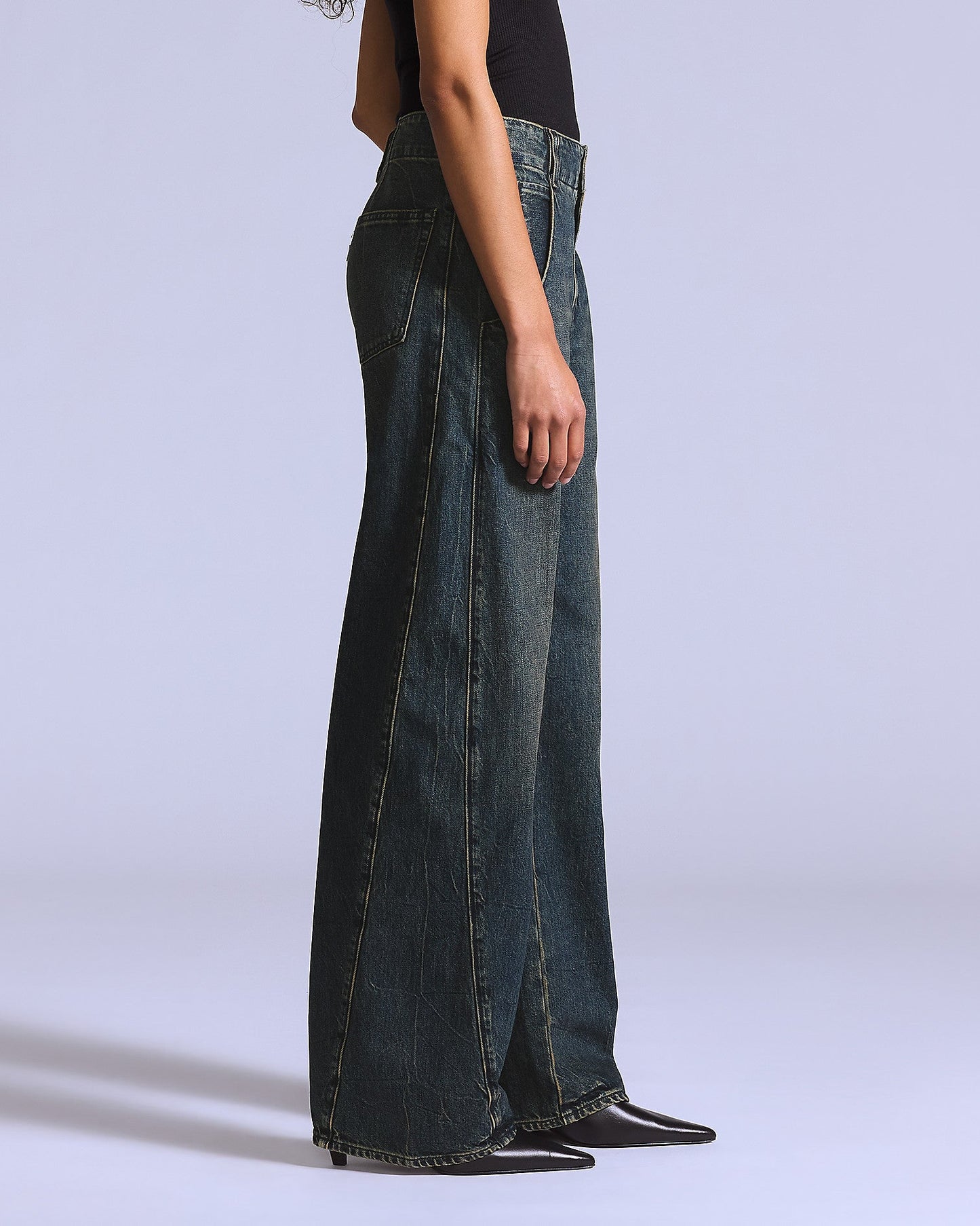 LEVIS' BLUE TAB MOTO JEAN - BLACK PEARL