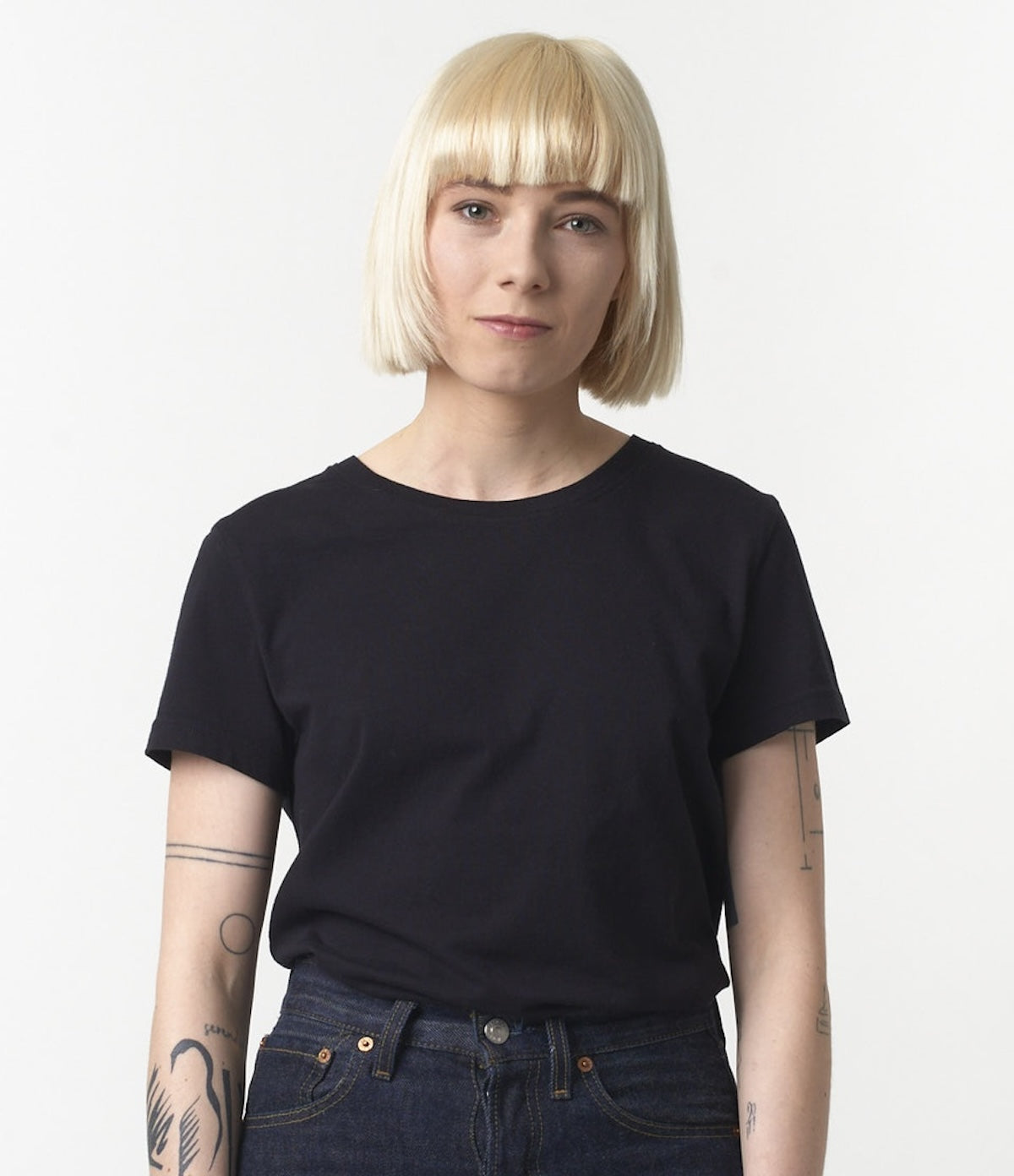 MERZ B. SCHWANEN WOMEN'S T-SHIRT - BLACK