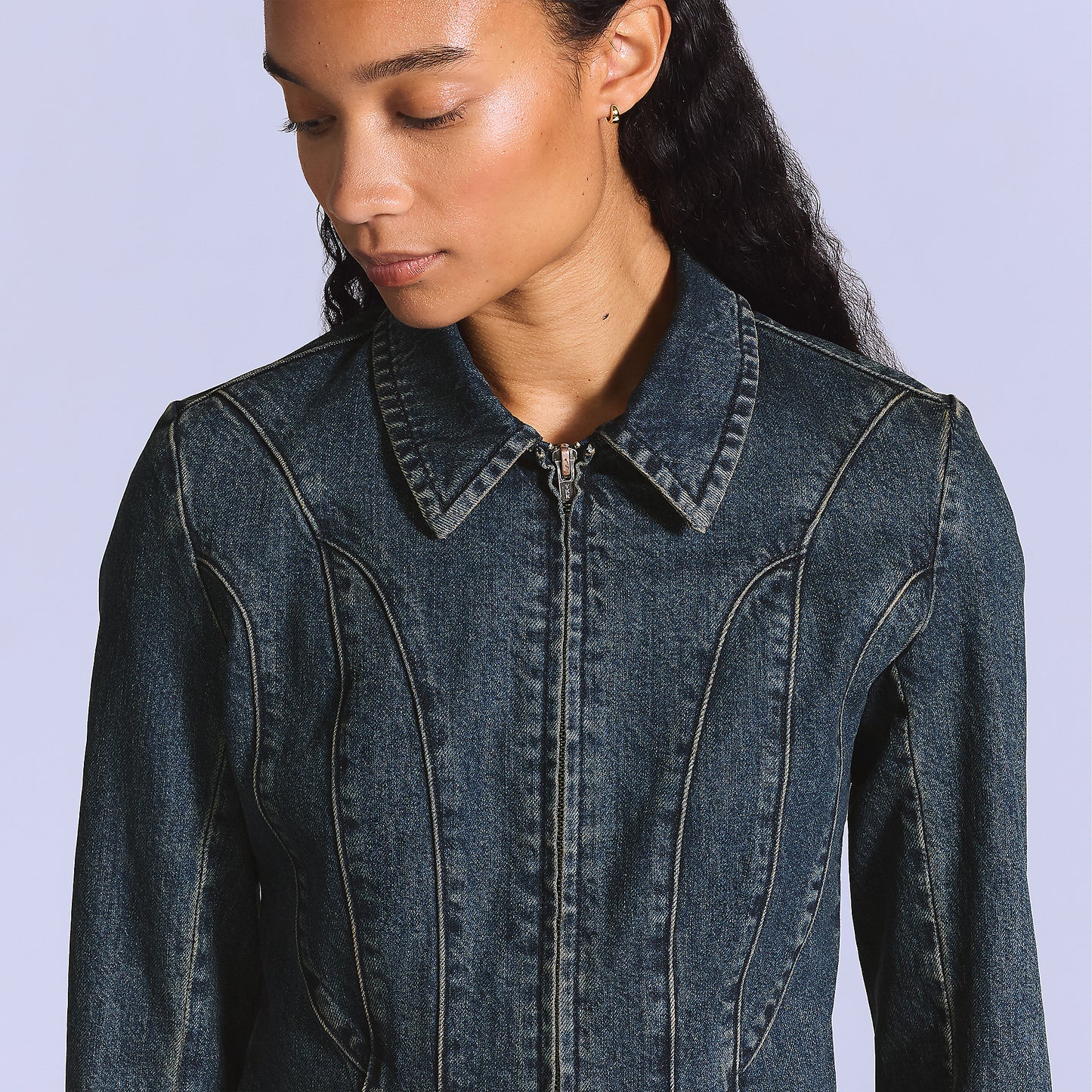 LEVIS' BLUE TAB MOTO JACKET - BLACK PEARL