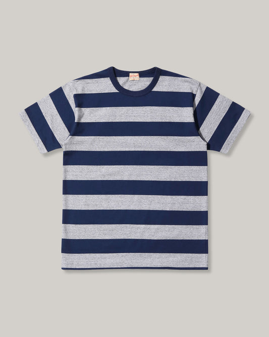 WHITESVILLE BORDER T-SHIRT - NAVY