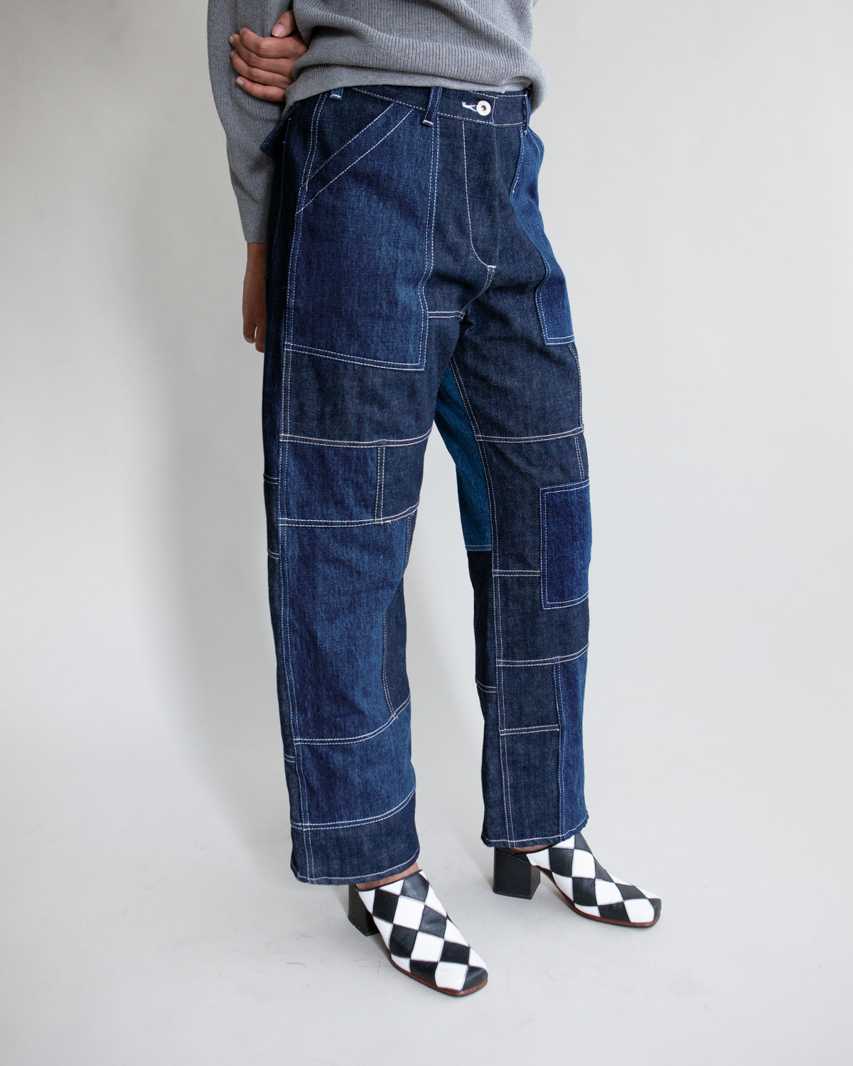 GOOD 'OL WHATS-HER-FACE by W'MENSWEAR FREEDOM FATIGUE TROUSER - DENIM