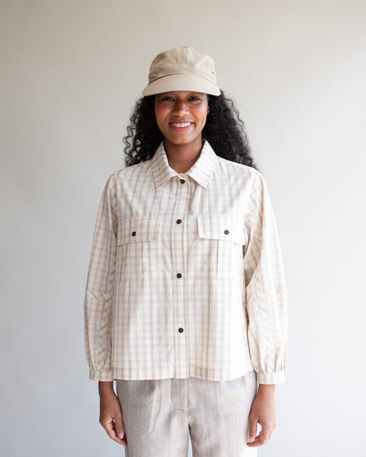 W' MENSWEAR PARA SHIRT - OFF-WHITE