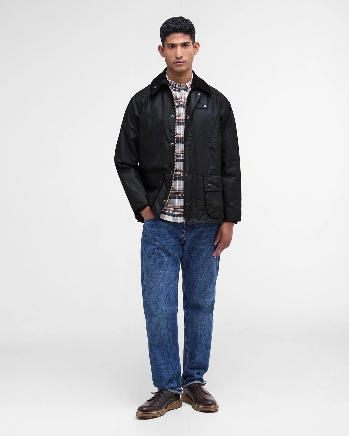 BARBOUR BEDALE WAX JACKET - BLACK