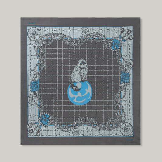 ONE EAR BRAND "ORE-OSSAN" BANDANA - GREY