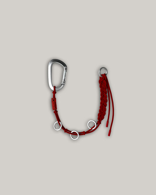 TOPOLOGIE BRAIDED KEYCHAIN FLASH TOPOLOGIE RED